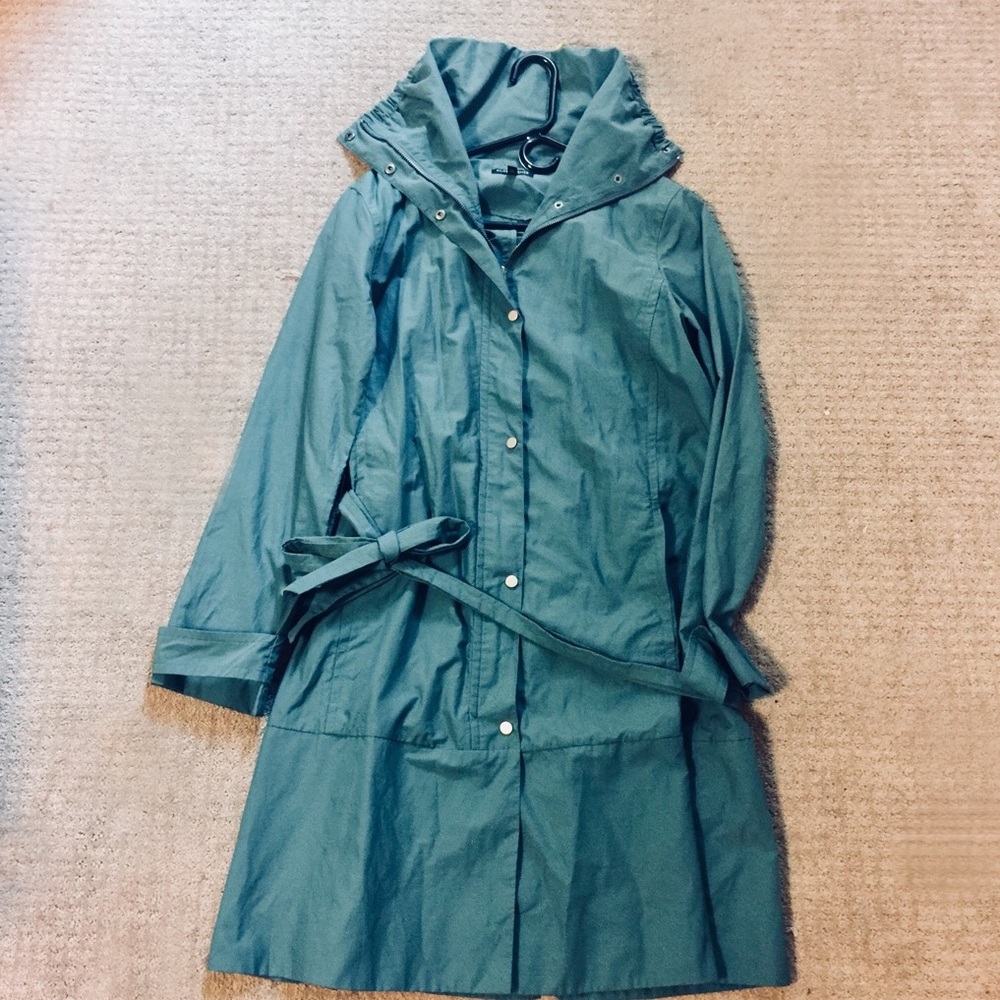 **SOLD** Teal Eileen Fisher Trench Coat